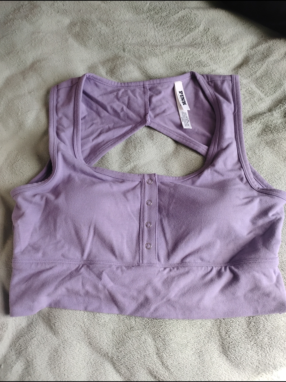 Victoria's Secret PINK Lavender Crop Tank Top